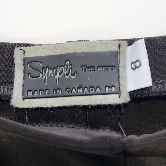 Sympli Wide Leg Palazzo Pant Womens 8 Brown Slinky Pull On Travel Comfort - Picture 3 of 10